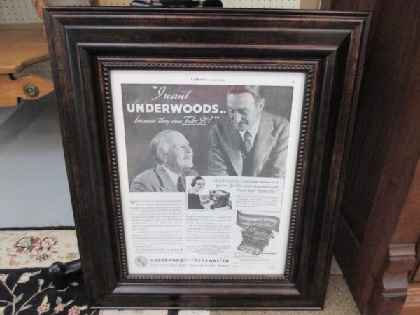 1907 #5 Vintage Underwood Typewriter Complete with Stand - Image 7