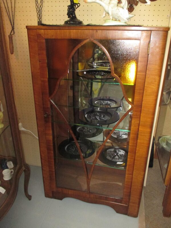 Antique Art Deco Curio Cabinet - Image 3