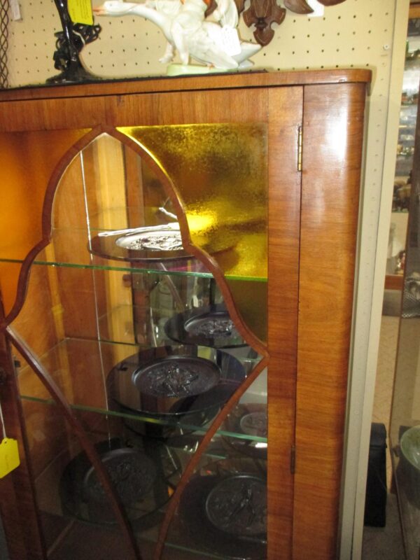 Antique Art Deco Curio Cabinet - Image 9