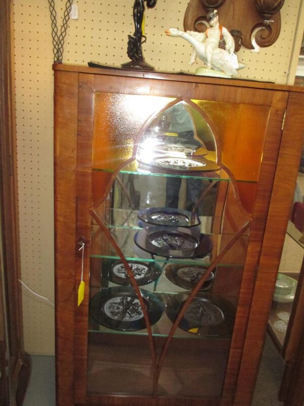 Antique Art Deco Curio Cabinet - Image 10