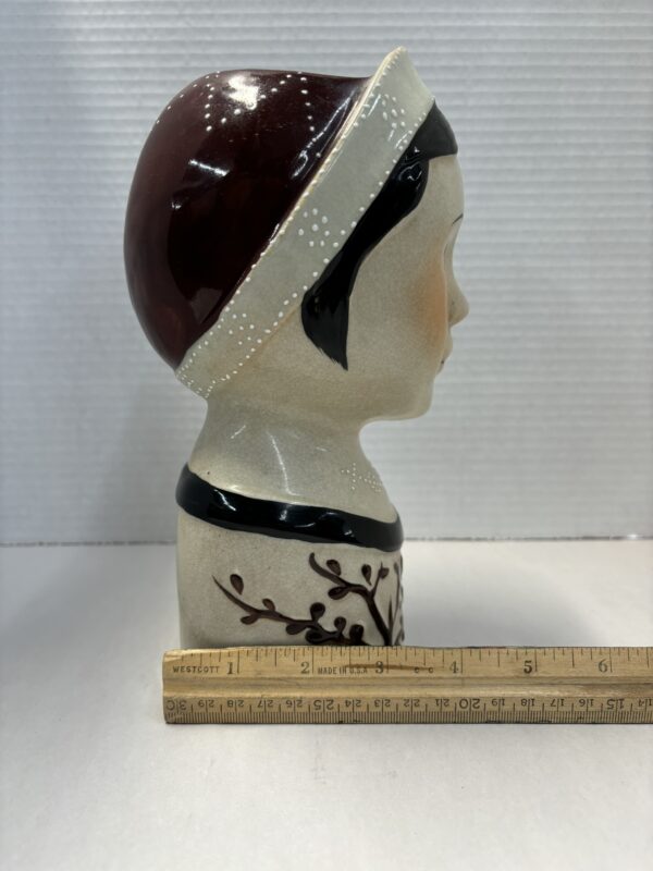 Folk Art Head Vase - Image 9