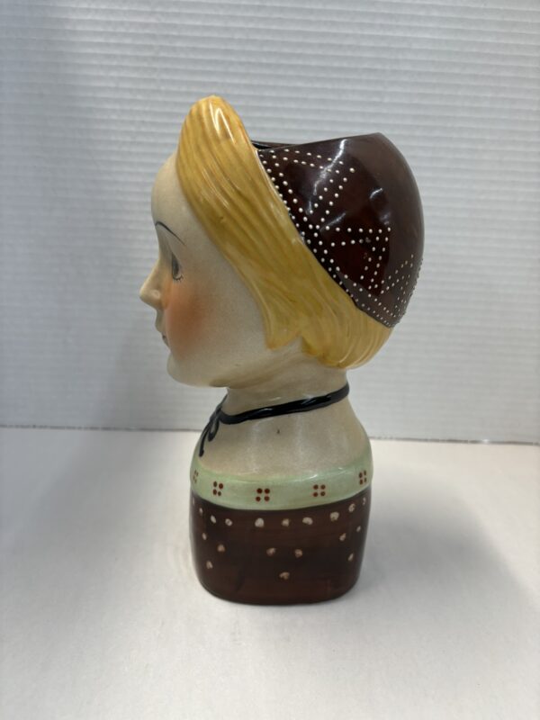 Folk Art Head Vase - Image 5