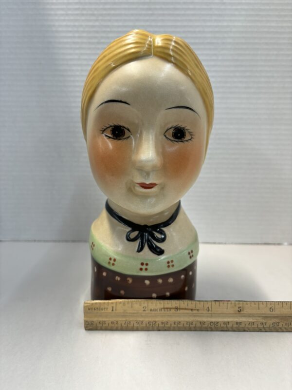 Folk Art Head Vase - Image 8