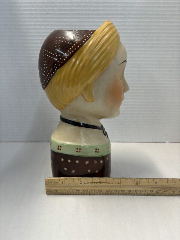 Folk Art Head Vase - Image 9