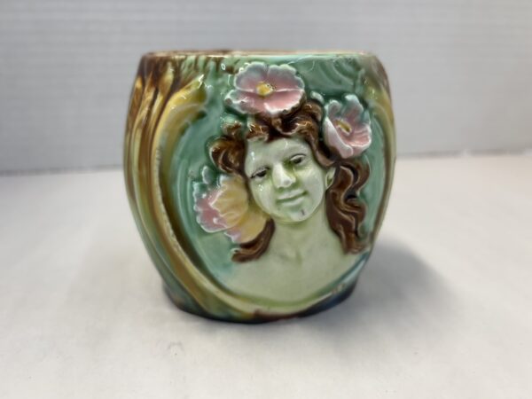 Old Majolica Jar - Image 2