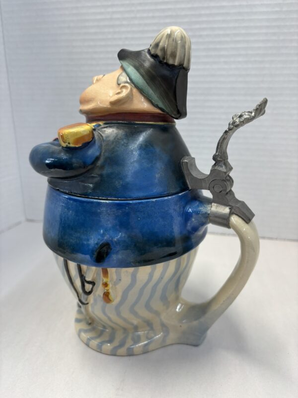 German Figural Beer Stein - Image 3