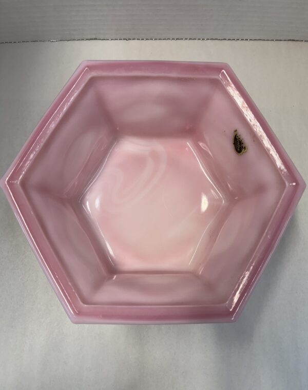 Fenton Rosaline Hexagon Footed Bowl - Image 2