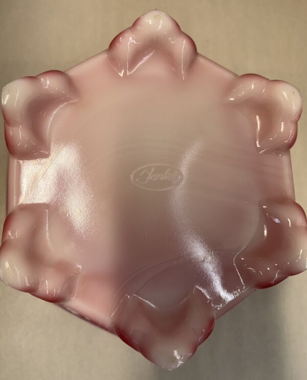 Fenton Rosaline Hexagon Footed Bowl - Image 5