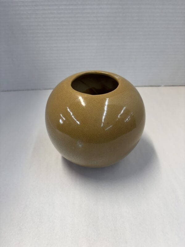 Frankoma Pottery Black Footed Vase - Image 2