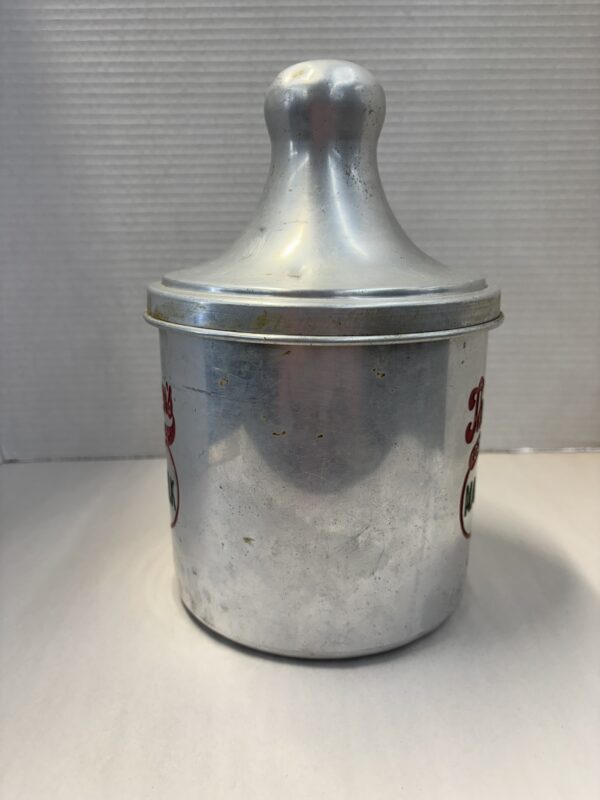 1940's Thompson's Aluminum Cannister - Image 6