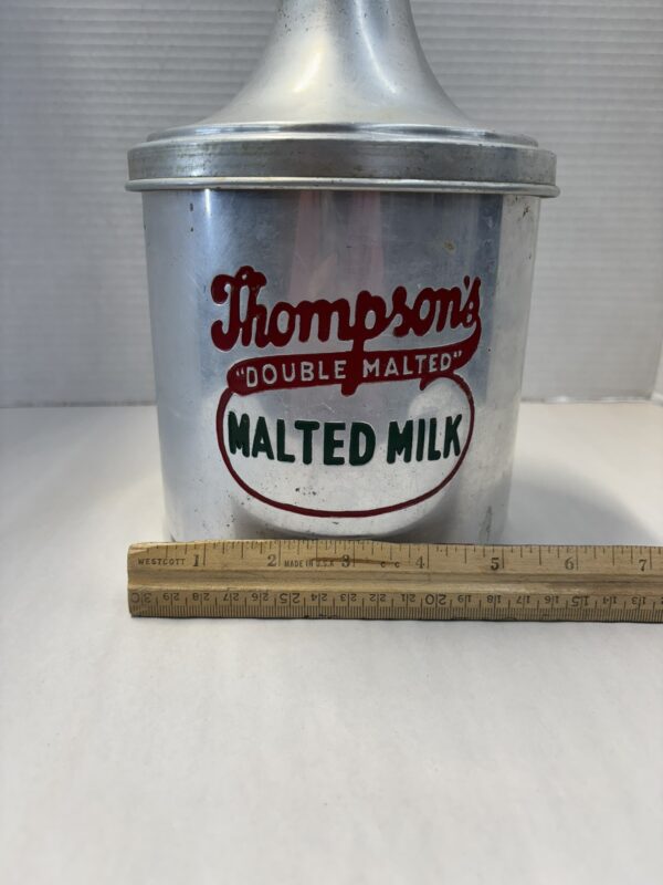 1940's Thompson's Aluminum Cannister - Image 8