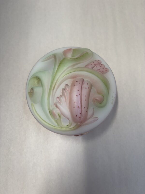 Fenton Hand Painted Glass Dish - Image 2