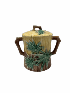 Majolica Bamboo Pattern Sugar Cannister
