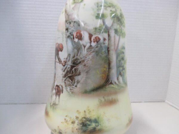 Royal Bayreuth 10" Vase with Sporting Dogs Scene - Image 2