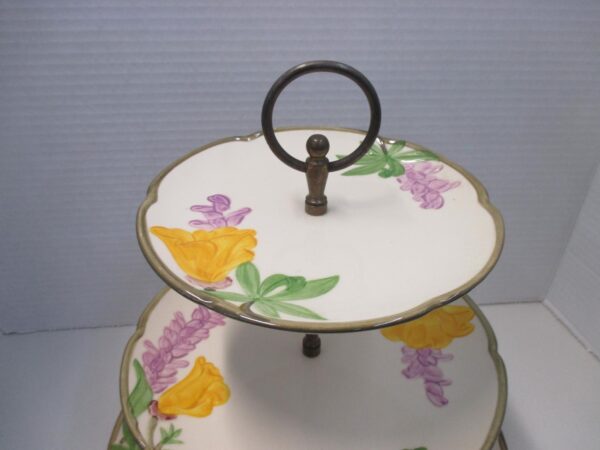 Franciscan Poppy Pattern 3 Tier Server - Image 2