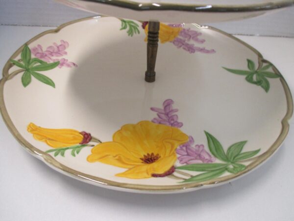 Franciscan Poppy Pattern 3 Tier Server - Image 3