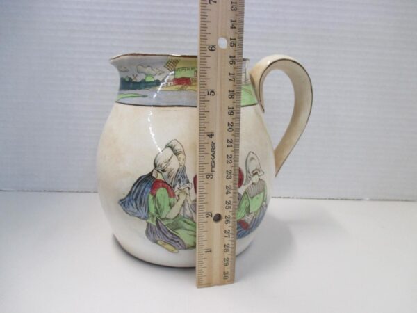 Buffalo Pottery Holland Farmers Wife Pitcher 1907 - Image 11