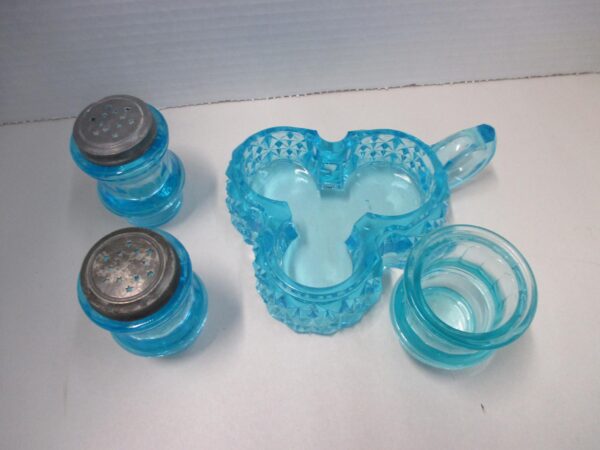 Adams & Co. Blue Glass Castor Set - Image 2