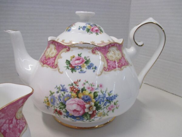 Royal Albert "Lady Carlyle" Bone China Tea Set - Image 7