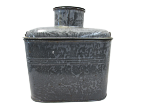 Gray Graniteware Miner's Lunch Box