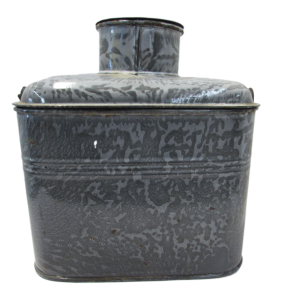 Gray Graniteware Miner's Lunch Box