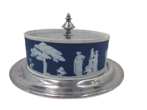 Blue Wedgwood Covered Butter Dish