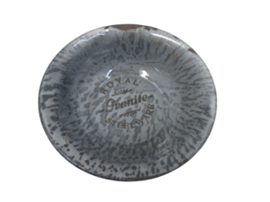 Gray Splatter Enamelware Basin Advertising Salesman Sample